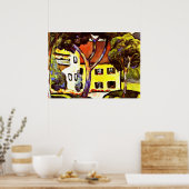 Macke - Staudacher's House in Tegernsee Poster (Küche)