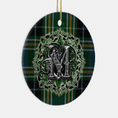 MacKellar Clan-karierte Monogrammverzierung Keramik Ornament (Rechts)