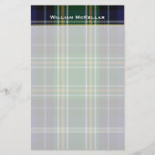 MacKellar Kariert Custom Stationery Briefpapier (Vorderseite)