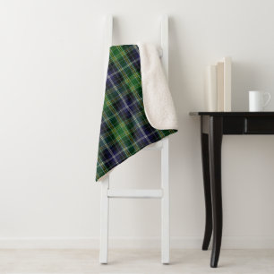 MacKellar-Tartan-Karo-Sherpa-Fleece-Decke Sherpadecke