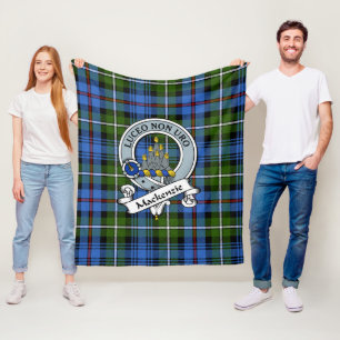 MacKenzie Clan Abzeichen Tartan Kariert Fleecedecke