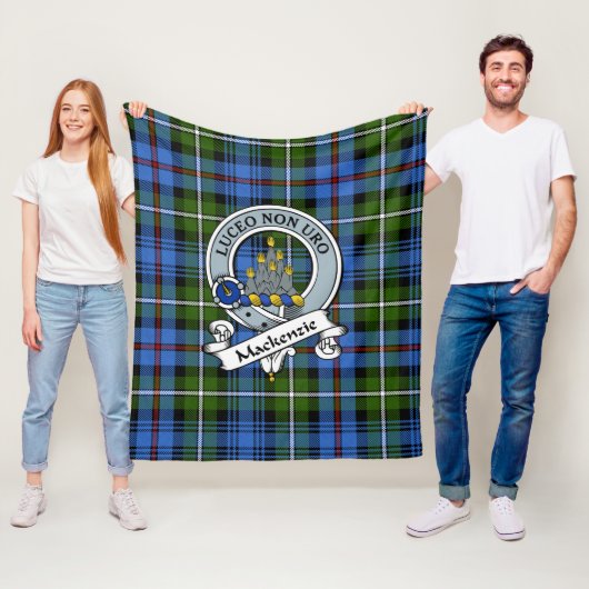 MacKenzie Clan Abzeichen Tartan Kariert Fleecedecke (Beispiel)