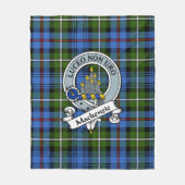MacKenzie Clan Abzeichen Tartan Kariert Fleecedecke (Vorderseite)