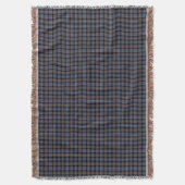 Mackenzie Clan Brown and Blue Reproduction Tartan Decke (Vorderseite Vertikal)