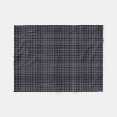 Mackenzie Clan Brown and Blue Reproduction Tartan Fleecedecke (Vorderseite (Horizontal))