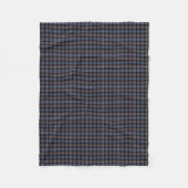 Mackenzie Clan Brown and Blue Reproduction Tartan Fleecedecke (Vorderseite)