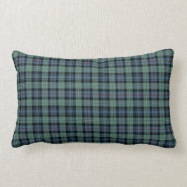 Mackenzie Clan Light Green und Blue Ancient Tartan Lendenkissen