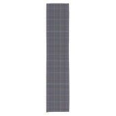 Mackenzie Clan Reproduction Tartan Brown and Blue Kurzer Tischläufer (Vorderseite)