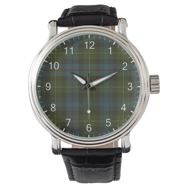 MacKenzie Clan Tartan Armbanduhr (Vorderseite)