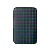 Mackenzie Clan Tartan Dark Green und Blue Kariert Badematte (Vorderseite Vertikal)