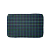 Mackenzie Clan Tartan Dark Green und Blue Kariert Badematte (Vorderseite)