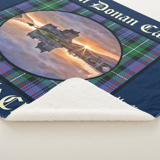 MacKenzie Clans Eilean Donan Castle Tartan Sherpadecke (3/4)