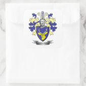 MacKenzie-Familienwappen-Wappen Quadratischer Aufkleber (Tasche)