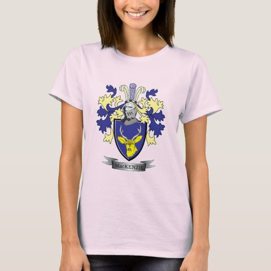 MacKenzie-Familienwappen-Wappen T-Shirt (Vorderseite)