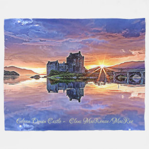 MacKenzie, McRae Scottish Clan Eilean Donan Castle Fleecedecke