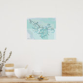 Mackenzie River System, 15 x 20 Poster (Küche)