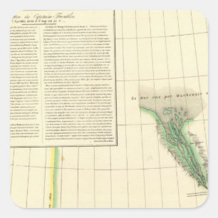 Mackenzie River, Yukon Quadratischer Aufkleber