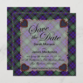 Mackenzie Scottish Clan Tartan - Kariert Save The Date (Vorne/Hinten)