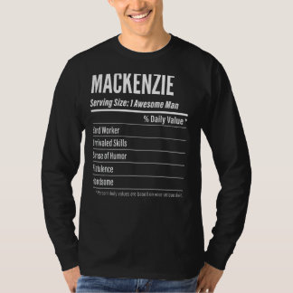 Mackenzie Serving Size Nutrition Label Kalorien T-Shirt