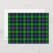 MacKenzie Tartan (alias Seaforth Highlanders Tarta Postkarte (Vorne/Hinten)