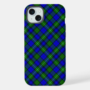 MacKenzie-Tartan blau grün kariert iPhone 15 Plus Hülle