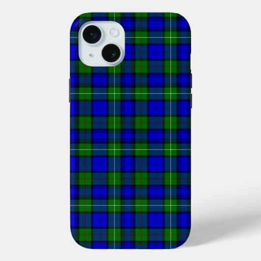 MacKenzie tartan blau kariert Case-Mate iPhone Hülle (Rückseite)