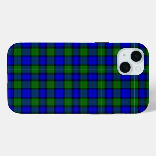 MacKenzie tartan blau kariert Case-Mate iPhone Hülle (Rückseite (Horizontal))