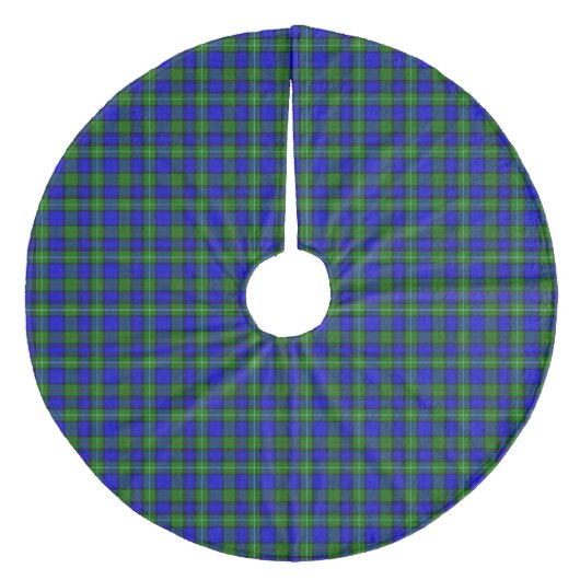 MacKenzie tartan blau kariert Fleece Weihnachtsbaumdecke (Vorderseite)