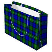 MacKenzie tartan blau kariert Große Geschenktüte (Rückseite Schrägansicht)