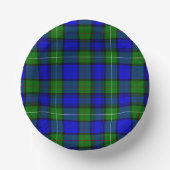 MacKenzie tartan blau kariert Pappteller (Vorderseite)