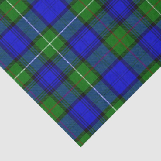 MacKenzie tartan blau kariert Seidenpapier (Detail)