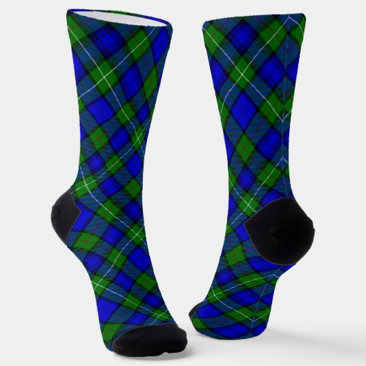 MacKenzie tartan blau kariert Socken (Gewinkelt)