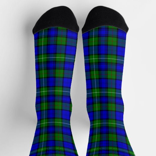 MacKenzie tartan blau kariert Socken (Oben)