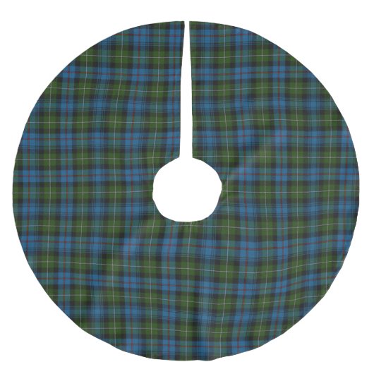 MacKenzie Tartan Kariert Tree Skirt Polyester Weihnachtsbaumdecke (Vorderseite)