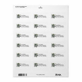 MacKenzie Tartan Lion Adressaufkleber (Vorne)