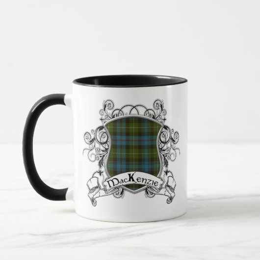 MacKenzie Tartan Shield Tasse (Links)