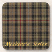 Mackenzie Tartan Untersetzer Hochzeitsgeschenk Set (Vorderseite)