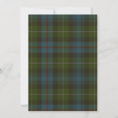 MacKenzie Tartan Wedding Einladung (Rückseite)