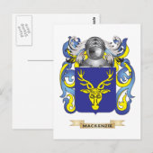 MacKenzie-Wappen (Familienwappen) Postkarte (Vorne/Hinten)
