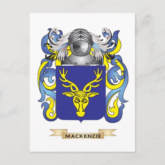 MacKenzie-Wappen (Familienwappen) Postkarte (Vorderseite)