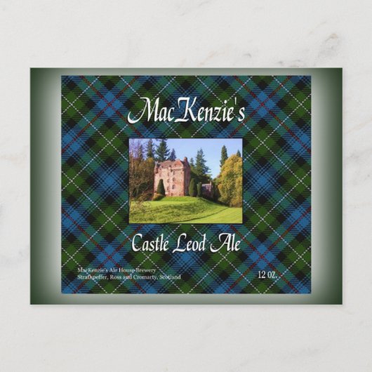 MacKenzie's Castle Leod Ale Postkarte (Vorderseite)