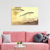 Mackerel Fish in the Ocean, Vintage Japonisme Art Leinwanddruck (Insitu (Wohnzimmer))