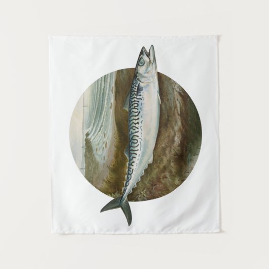 Mackerel Fish Wandteppich (Vorderseite)