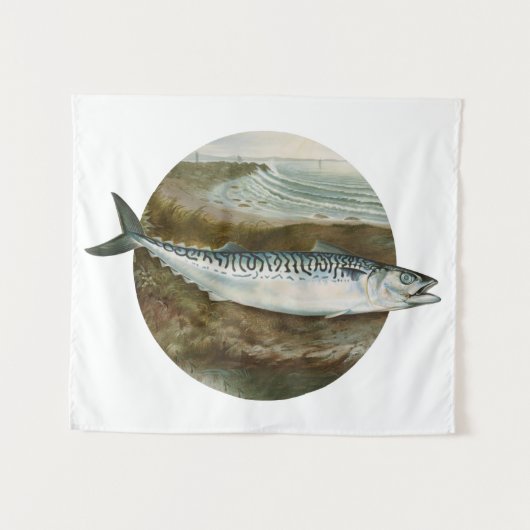 Mackerel Fish Wandteppich (Vorderseite (Horizontal))
