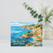 MacKerricher State Park Kalifornien Postkarte (Stehend Vorderseite)