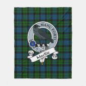 MacKie Clan Abzeichen Tartan Kariert Fleecedecke (Vorderseite)