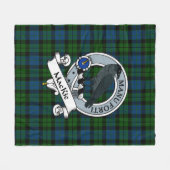 MacKie Clan Abzeichen Tartan Kariert Fleecedecke (Vorderseite (Horizontal))