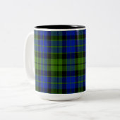 MackieScottishTartan Zweifarbige Tasse (Vorderseite Links)