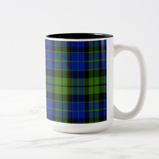 MackieScottishTartan Zweifarbige Tasse (Rechts)