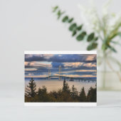 Mackinac Bridge 1060 Postkarte (Stehend Vorderseite)